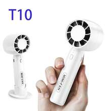 Ventilador portátil recargable por USB con estilo - Ajuste de velocidad de 100 niveles con pantalla digital, duración de 10 horas, enfriamiento compacto para viajes, campamento, oficina y exteriores - Regalo unisex perfecto