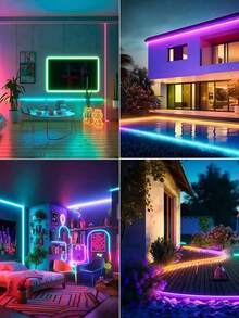 LED 霓虹燈條 LED 燈家居裝飾 彩色 LED 燈條 DIY 霓虹燈 美麗家居裝飾設計 霓虹遊戲室 柔性霓虹燈 - RGB - 查看 8