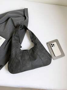 Fashionable Large Capacity Shoulder Bag For Women, Design Tote Bag - Black - View 9