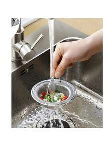 2/1pc Premium Stainless Steel Sink Strainer - Rust-Proof, Easy To Clean, Durable, Kitchen & Bathroom Drain Hair Catcher, Kitchen Sink Vegetable & Debris Filter - MultiWarna - View 3