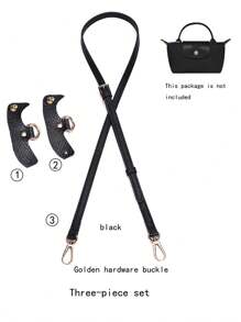 钱包带手提包斜挎可调节肩带转换包带及配件可自由更换搭配 - 黑色 - 查看 9