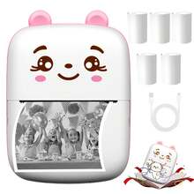 Taschenformat Mini-Drucker, tragbarer Bluetooth-Wireless-Smartdrucker, unterstützt Bild-, Notiz- und QR-Code-Druck, perfektes Geschenk für Feiertage, Weihnachten und Geburtstag für Kinder von 3-12 Jahren