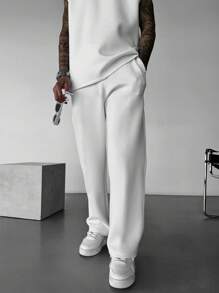 بنطلون رجالي واسع الساق متعدد الاستخدامات بطراز العملة القديمة، خريف