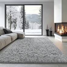 Übergroße Teppiche fürs Schlafzimmer, dicke, samtig-flauschige Teppiche fürs Wohnzimmer, dicke und strapazierfähige Teppiche für die Schlafzimmerdekoration, moderne, weiche, flauschige Teppiche fürs Wohnzimmer, in verschiedenen Größen erhältlich, elegante Wohnkultur, minimalistischer Stil für die Wohnzimmerdekoration.