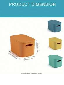 1 Pack Colorful Storage Bins With Lids For Shelves, Classroom Storage Bins, Stackable Colored Bins, Teacher Bins, Plastic Storage Containers With Lids For Organizing, Storage Boxes For Pantry Cabinet - Multicolor - View 5