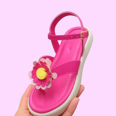 Sandália Para Meninas 22 ao 27 Com Detalhe Flor Menina Infantil  Flatform Lançamento