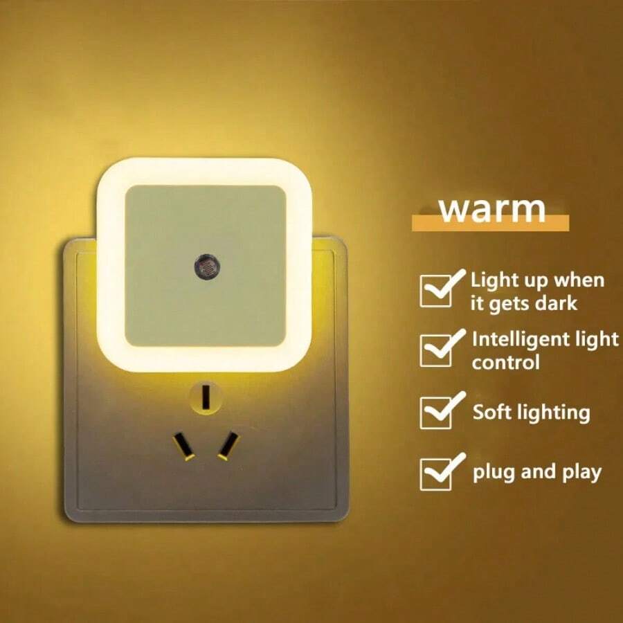 Light Control Sensors American And European Plugs For Kitchen Cabinets Hallway Stairs Bedroom Decoration Luminous