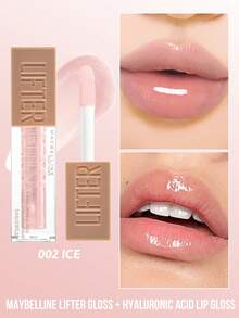 Maybelline 美寶琳豐唇唇彩 + 玻尿酸唇彩，005 花瓣色，高光澤豐唇效果，增強唇部豐滿度，持久光澤，持久保濕，提升唇形，強效光澤，持久保濕 - 002 ICE - 查看 8