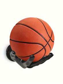 1 Stück Basketball Wandhalterung - Schwerlast Sportdekoration, platzsparende Basketball Aufbewahrung für Heimtraining, Garage, Spielzimmer - Ideales Geschenk für Basketballspieler, Trainer, Sportfans - Einfach zu installierender Organizer, Basketball Raumdekoration, Garage Organisation, stilvolles Design, hochwertige Halterung, perfekt für Fitnessstudiobesitzer