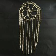 Nuevo accesorio para el cabello con borlas y rhinestones brillantes para mujer, diadema con rhinestones de moda, accesorios para el cabello para actuaciones en el escenario