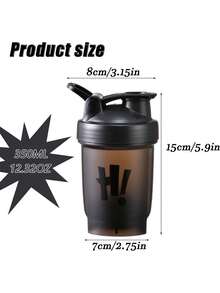 Shaker Cup For Protein Powder And Smoothies, Sports Water Bottle For Running And Fitness/Protein Shaker Bottle 350ml With Mixing Ball Meal Replacement Shaker CupsLeakproof Flip On Lid Dishwasher Gym Bottles For Men & Women  Making It Perfect For Protein Shakes, Smoothies - Multicolor - View 5