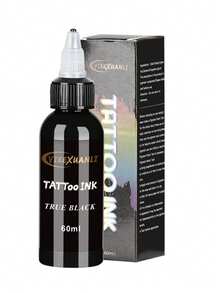 yikexuanli 60ml 白色纹身墨水，标准浓缩纹身颜料，颜色均匀、鲜艳、明亮，专业纹身墨水，适用于人体艺术