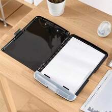 Clipboard With Storage Case Plastic A4 Clipboard Storage For School & Office - Black - View 6