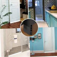 1米3槽自粘门底密封条，适用于卧室门，防尘、隔音、防风，也适用于门窗、墙贴、乙烯基贴纸、家居装饰、春季装饰、焕新家居、Rama装饰贴纸 - 彩色 - 查看 3