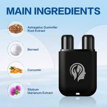 1 件装双孔鼻吸入器，清新棒，提神醒脑，警觉棒，适用于上课、驾驶时犯困，鼻吸入清凉油，鼻腔通畅，活力棒 - 黑色 - 查看 4