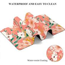 Mouse Pads - White and Pink Flowers. - View 7
