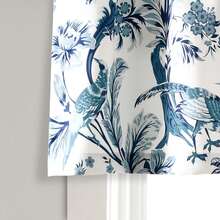 LUSH DECOR Dolores Light Filtering Valance Blue Single 52X18+2 Halloween-Fall Decor-Room Decor - Biru - View 5