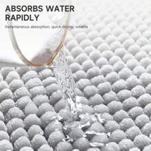 Bath Mat Anti Slip Soft Washable Rugs Water Absorbent Shower Mat Bathroom Mats Entryway Decor - White - View 4