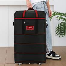 可扩展旅行包 1200D 可折叠旅行包 32 英寸/42 英寸 带滚轮行李箱 拉杆箱 万向轮行李箱 旅行行李箱 旅行箱 手提箱 行李箱 带轮手提箱 旅行必备 耐用 男女通用 度假 商务 大容量 旅行必备 旅行配件 旅行收纳包 旅行用品 - 黑紅線 - 查看 1