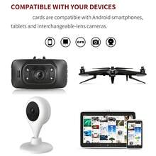 1张迷你TF/SD存储卡，容量选项：256GB、128GB、64GB、32GB、16GB、8GB、4GB，高速闪存TF/SD卡 - 黑色 - 查看 4