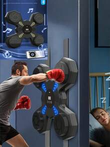 智能音乐拳击机成人运动健身拳击训练器家用锻炼反应训练拳击墙靶 - 彩色 - 查看 1