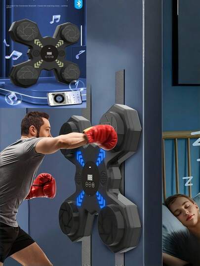 智能音乐拳击机成人运动健身拳击训练器家用锻炼反应训练拳击墙靶