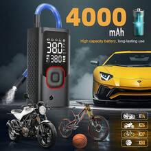 [Tire Inflator Portable Air Compressor] Tire Inflator Portable Air Compressor, Cordless Air Pump For Car Tires, Motorcycle Ball Bike Tire Pump, Car Accessories (150PSI) 2025