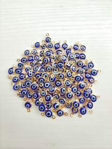 40-80-100 件波西米亚风格邪眼吊坠锌合金吊坠适用于 DIY 手链、耳环、珠宝制作用品 - 彩色 - 查看 14