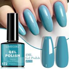 Limegirl凝胶指甲油套装，每瓶8毫升，UV/LED固化，持久耐用，不含酒精，适合DIY美甲沙龙，也是送给女性的礼物。