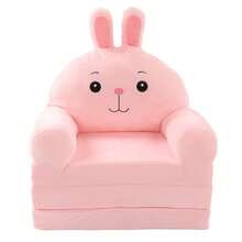 Actualizado 2 en 1 Sofá Plegable, Sofá Cute Cartoon Plegable Ancho Mango Suave Transpirable Silla para Leer Dormir 2 Capas 2 en 1 Sofá Convertible a Tumbona Sofá de Caricatura Plegable Sillas Perezoso Sofá Abrir Sofá Cama para Sala de Estar Dormitorio Con Cremallera - Rosa - Ver 8