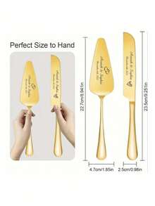 Bộ 2 dao cắt bánh cưới tùy chỉnh, Bộ dao và nĩa cắt bánh cưới khắc tên/ngày tháng cá nhân hóa, Dụng cụ cắt bánh tùy chỉnh, Muỗng xúc bánh pizza, Bộ đồ ăn cưới, Thích hợp làm quà tặng cho đám cưới, sinh nhật, tiệc tùng, ngày Valentine, kỷ niệm, Hộp quà 2 món, Có màu vàng hoặc bạc, Thích hợp làm quà cho bạn gái, bạn thân, cặp đôi, vợ, cô dâu, chú rể. - Nhiều màu - Xem 9
