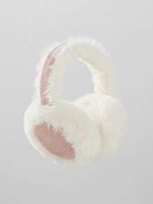 1 件女士百搭拼色可爱清新时尚耳罩秋季服装 - 彩色 - 查看 5