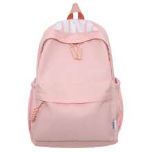 FRIFUL Japanese-Style Minimalist Versatile Large Capacity Solid Color Campus Backpack, 2025 Spring New Lightweight Commuting Student Double-Shoulder Bag, New Style Fresh Girl Travel Small Backpack, Japanese Ins College Style University Student Class Backpack. - Multicolor - View 12