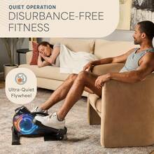 Lifepro Under Desk Elliptical Exercise Machine – Mini Bike Elliptical For Low Impact Leg & Arm Movement – Quiet Magnetic Resistance, LCD Display – Compact Seated Workout For Seniors - Black - View 7