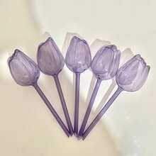 2 /4 Pink Tulip Watering Balls, Narrow Outlet Design Can Prolong The Dripping Time, Suitable For Indoor And Outdoor Plant Self-Watering Incubators.