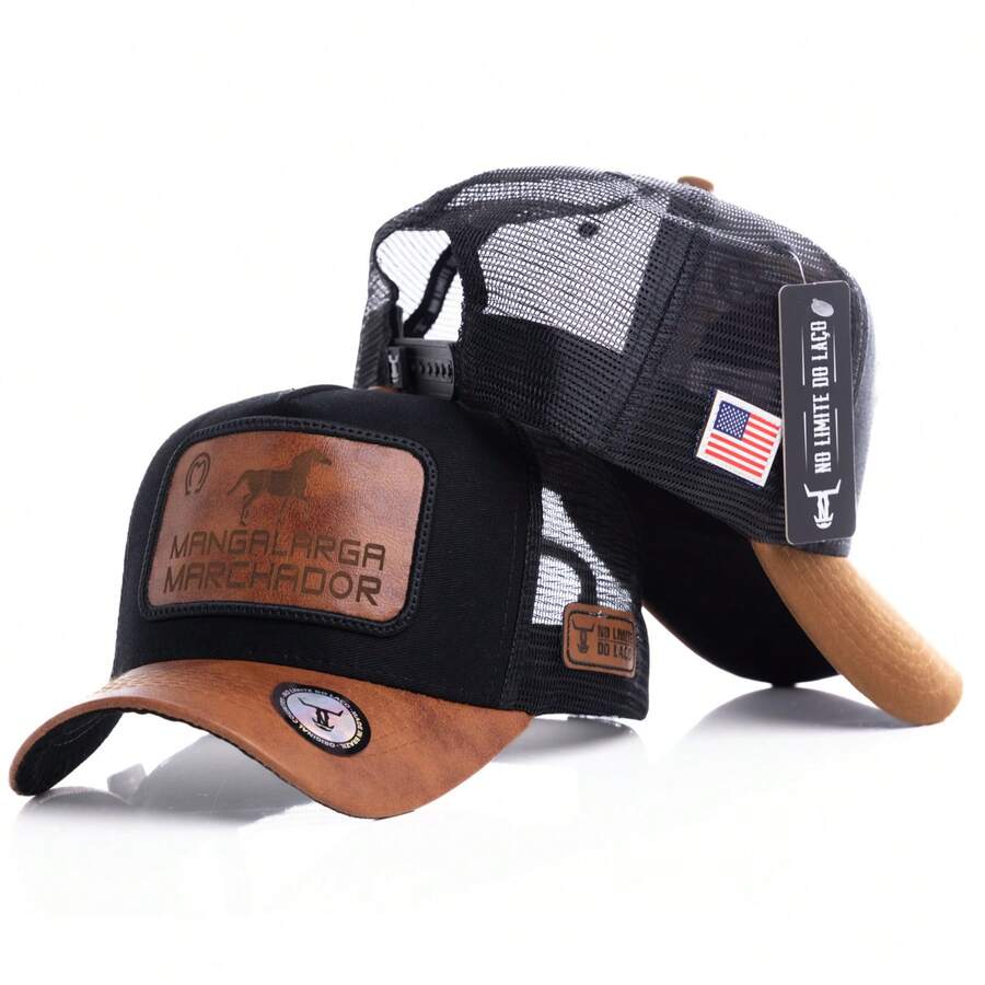 American Country Trucker Cap ORIGINAL Canvas No Limit Of The Loop Other Vintage Embroidered Fabric Country Cap All - THAM KHẢO 5 - Xem 1