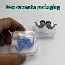 1 Pair Reusable Silicone Sleep Earplugs, Noise Reduction Earplugs For Sleeping, Painless For Work And Study, Ensure Peaceful Sleep, Suitable For Travel And Home Use