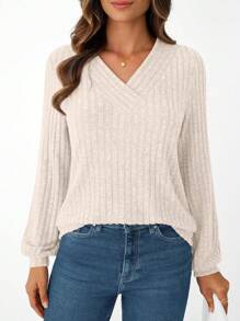 Camisas de manga larga para mujer AUTOMET, blusas de invierno de moda 2025 para trabajo, blusas casuales elegantes de túnica de suéter para el otoño - Negro - Ver 6