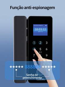 Coibeu Tuya Digital Electronic Glass Biometric Lock - màu đen - Xem 3