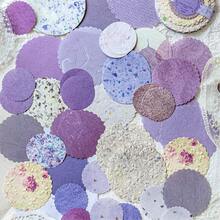 MOCARD 1 Pack(50Pcs)/6 Pack(300Pcs) Vintage Style Circular Material Paper Personalized Junk Journal Design Paper Aesthetics Scrapbooking Creativity DIY Collage Card Material Handmade Hand Account Office & School Supplies - Multicolor - View 9