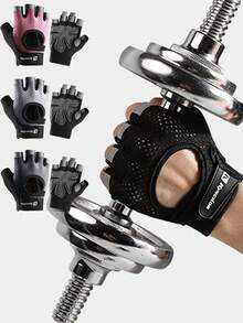 Kyncilor Găng tay tập gym Weightlifti không ngón dành cho nam và nữ tập thể hình Găng tay thể thao đạp xe chống trượt thoáng khí - Nhiều màu - Xem 2