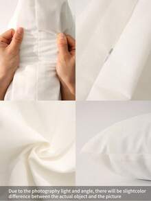 1pc Fashionable Floral & Pearl Pattern Printed Throw Pillow Cover, Home Decor Cushion Cover Without Insert, Suitable For Sofa, Living Room, Back To School, School Supplies - Multicolor - View 6