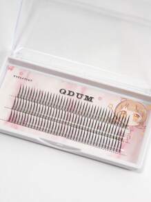 QDUM 120 de grupuri de gene segmentate în formă de A, stil mixt, 11 mm cu bucle mai lungi C, gene DIY personale de diferite lungimi, gene naturale moi lucrate manual pentru uz zilnic, gene Manga pentru călătorii