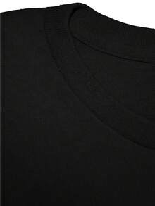 KMFDM Graphic Cotton Tee For Men - Casual Short Sleeve, Crew Neck T-Shirt With Unique Oval Logo Design, Machine Washable - Black - View 3
