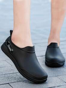 New Women's Rain Boots, Low-Top Fashion Rain Shoes, Non-Slip For Kitchen Work, Outdoor Washing, Camping, Fishing, Waterproof Shoes For Rainy Days, Beach, Outdoor, PVC Plastic Household Rain Boots, Work Shoes