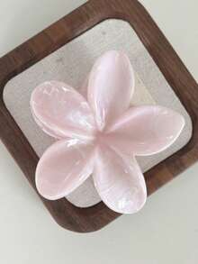 8 件/套 4 厘米小雏菊花发夹 - 大理石纹理波浪花卉设计 - 马尾辫爪夹 - 甜美可爱风格 - 适合日常佩戴