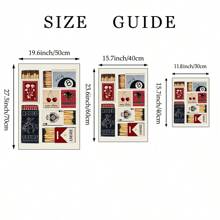 1pc Vintage Matchbox Wall Art Picture Matches Canvas Prints Paintings Retro Matchbook Poster Funky Designs Aesthetic Decor For Bedroom, Living Room, Or Office Apartment Decor Unframed Or Framed