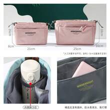 轻装旅行，智能收纳：多功能帆布包，带抽绳和实用口袋，可收纳学校用品 - 藍色 - 查看 6