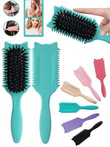 卷发刷，卷发刷，卷发定型刷，最佳卷发定型刷，用于梳理和定型的野猪鬃毛发刷，减少拉扯和卷发分离，打造清晰的卷发，由 Candybrush 设计 - 彩色 - 查看 10