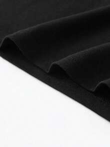 Sleepy Hollow Dead And Breakfast Est.1869 The Place To Rest A Weary Head Halloween Clothes, Nightmare Before Christmas Oversized Women's Casual Loose Fit Round Neck Short Sleeve T-Shirt - Black - View 5